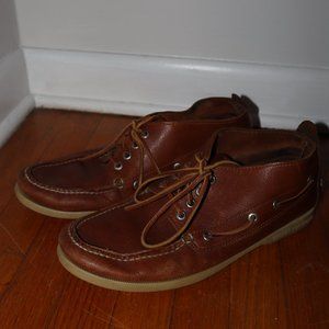 sperry topsider leather shoes
